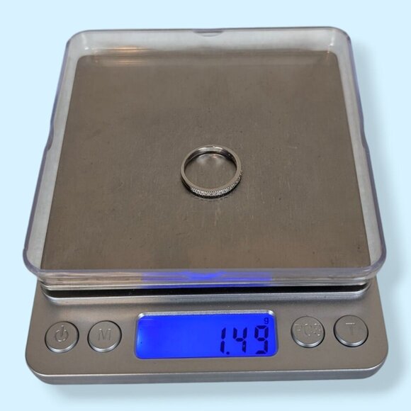 Rhinestone Pave Front Band Ring - Picture 5 of 6